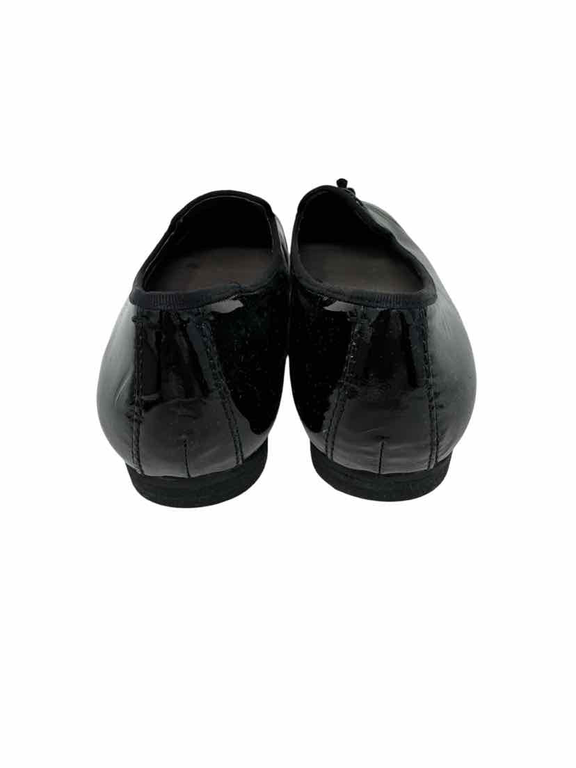 Shoe Size 8.5 NICOLE Black PATENT Flats