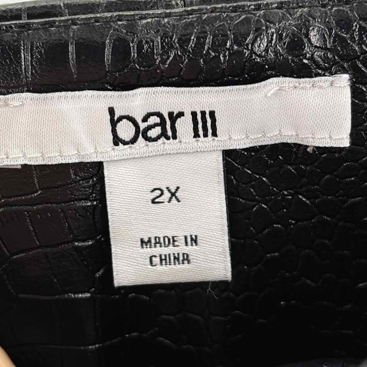 Size 2X BAR 111 Black Skirt