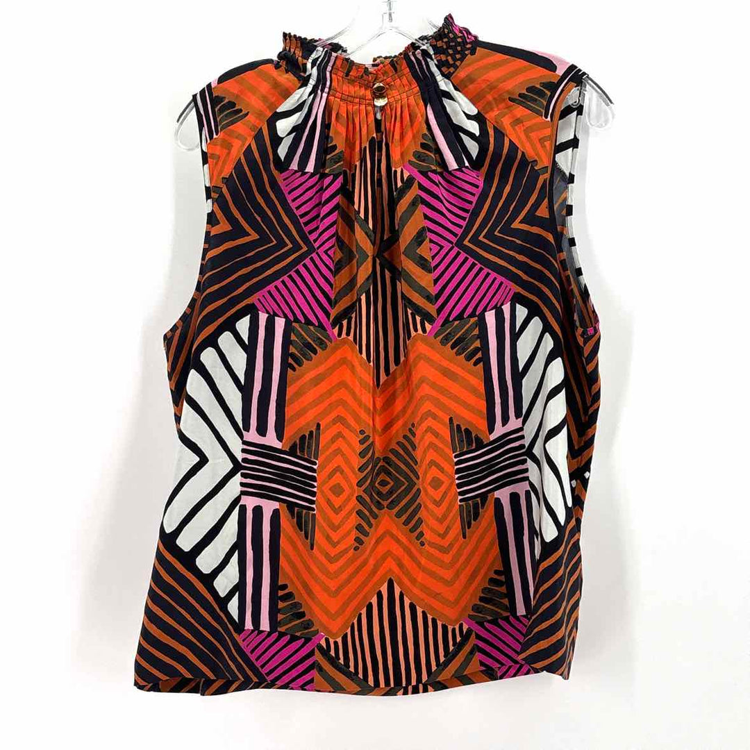 Size M MARIE OLIVER Multi-Color Silk Shirt