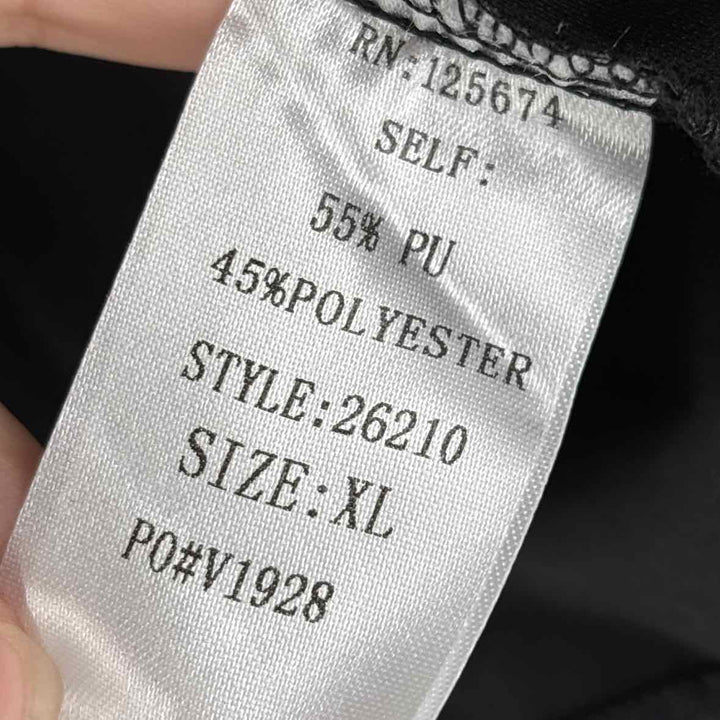 Size XL Black Faux Leather Jacket