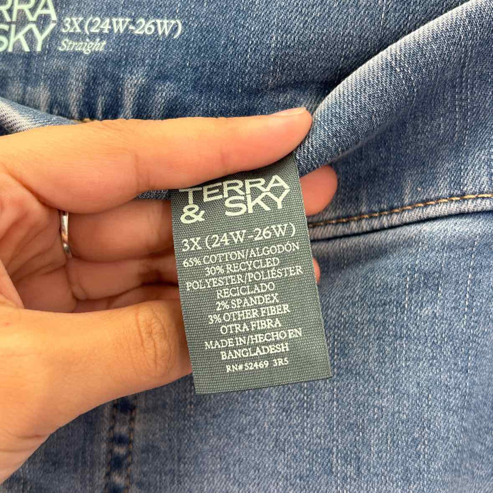 Size 3X Blue Denim Jeans
