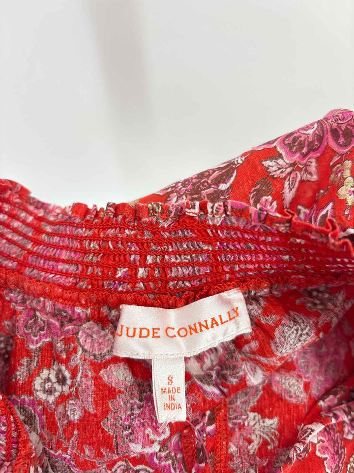 Size S Red Print Shirt