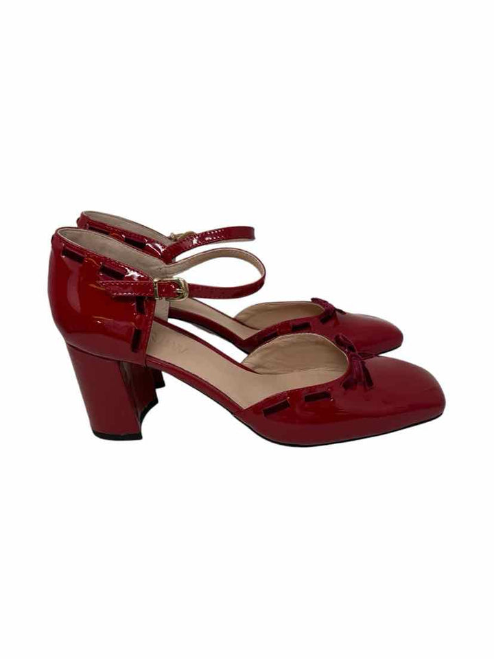 Shoe Size 7.5 J Crew Red PATENT Pumps