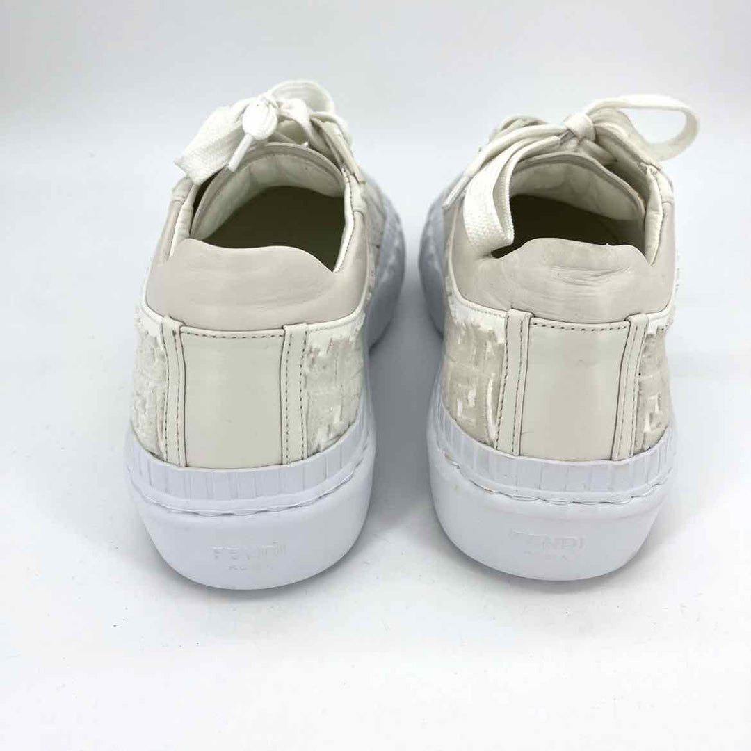 Shoe Size 9 Fendi White Rubber Luxury - Sneakers