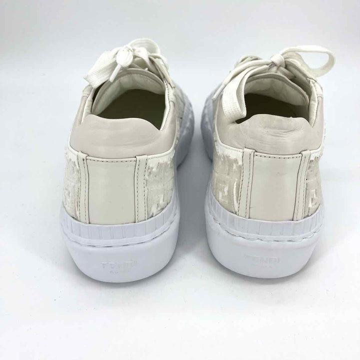 Shoe Size 9 Fendi White Rubber Luxury - Sneakers