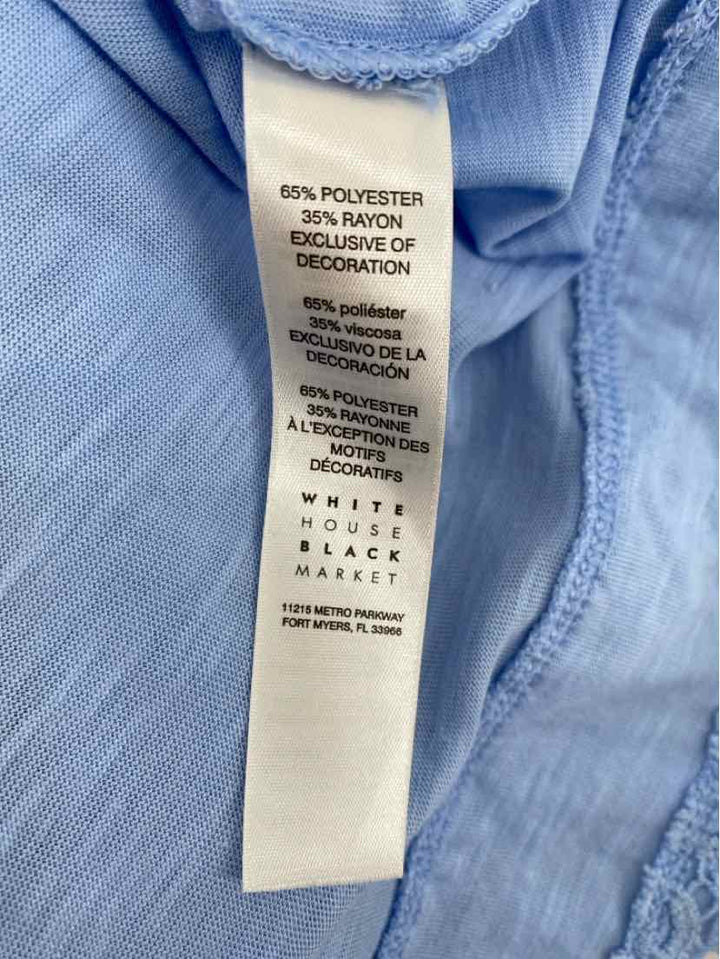 Size S White House Black Market Blue Shirt