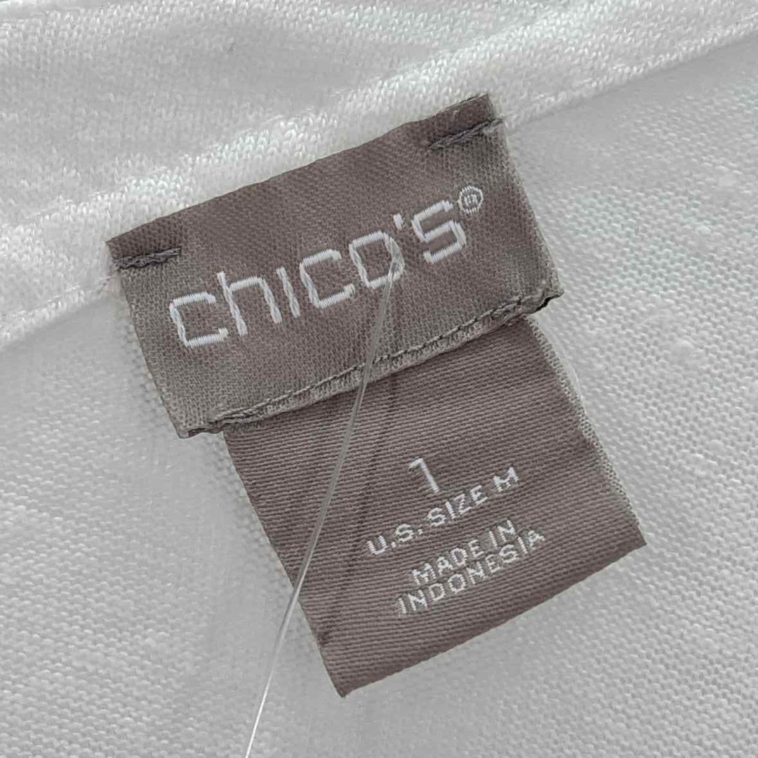 Size M Chico's Ivory Shirt