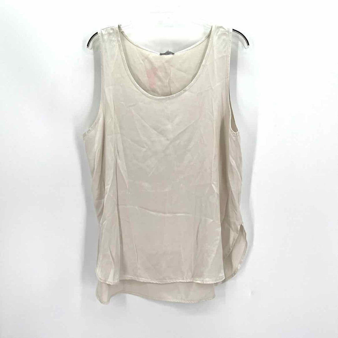 Size L Beige Sateen Shirt