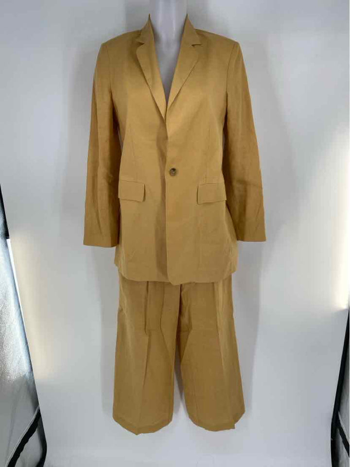 Size S Yellow Linen 2 PC Dress