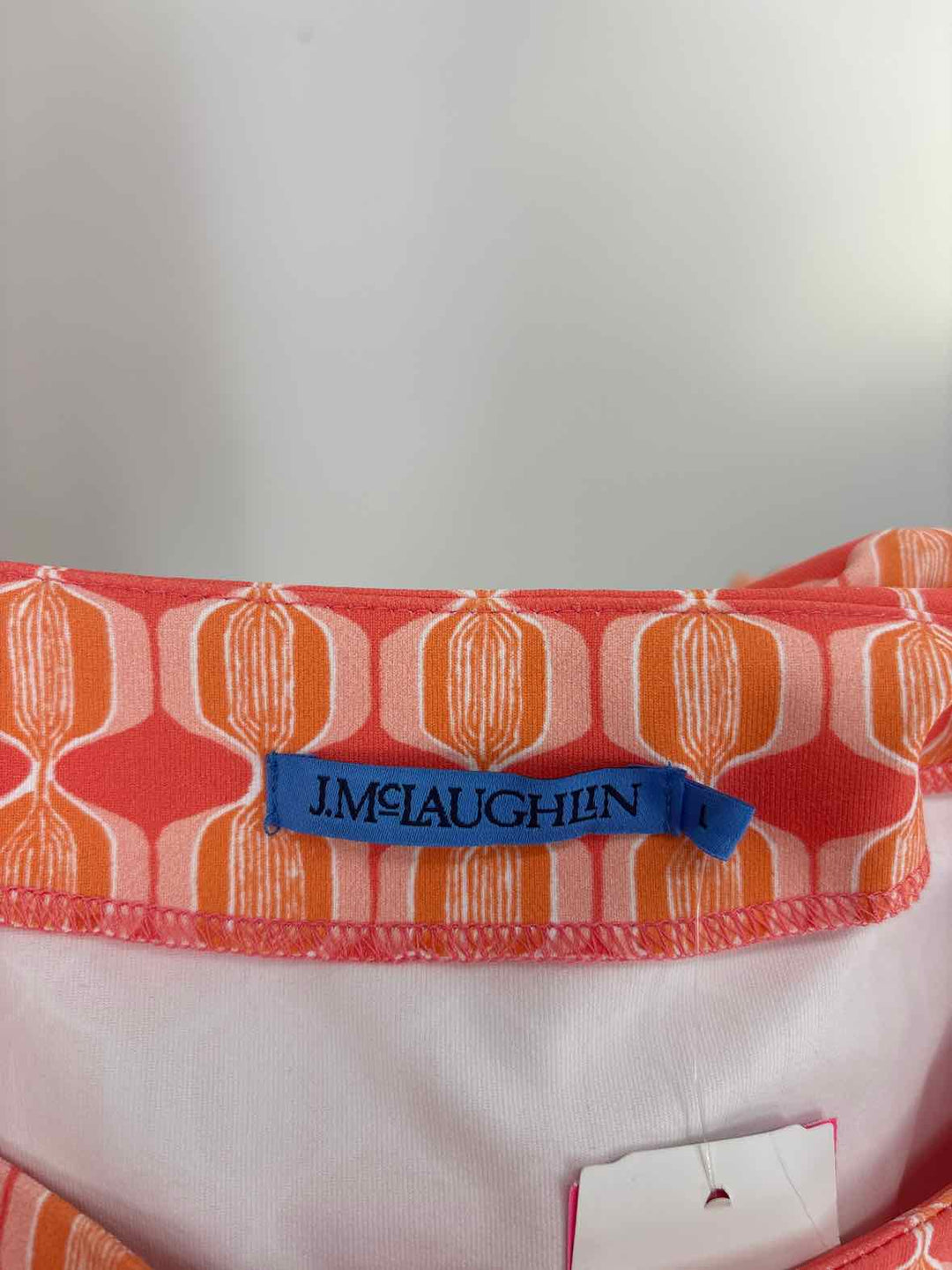 Size L J MCLAUGHLIN Orange Shirt