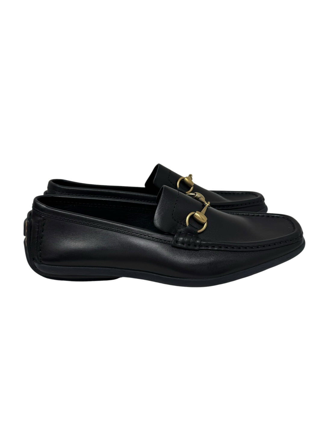 Shoe Size 8 Gucci Black Leather Luxury - Flats