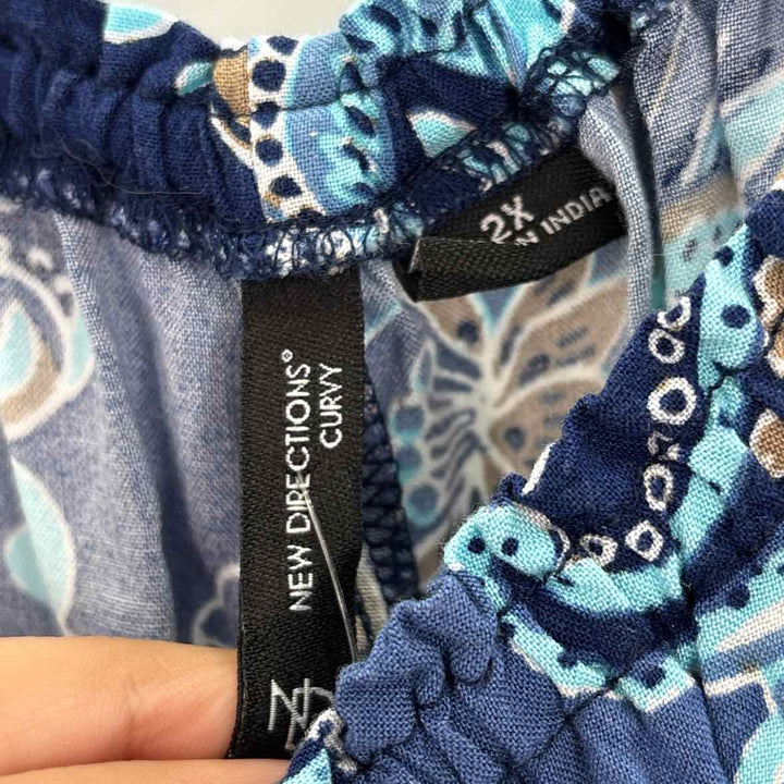 Size 2X NEW DIRECTION Blue Shirt