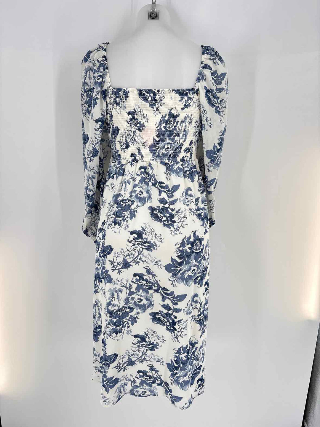 Size L Blue Print Dress