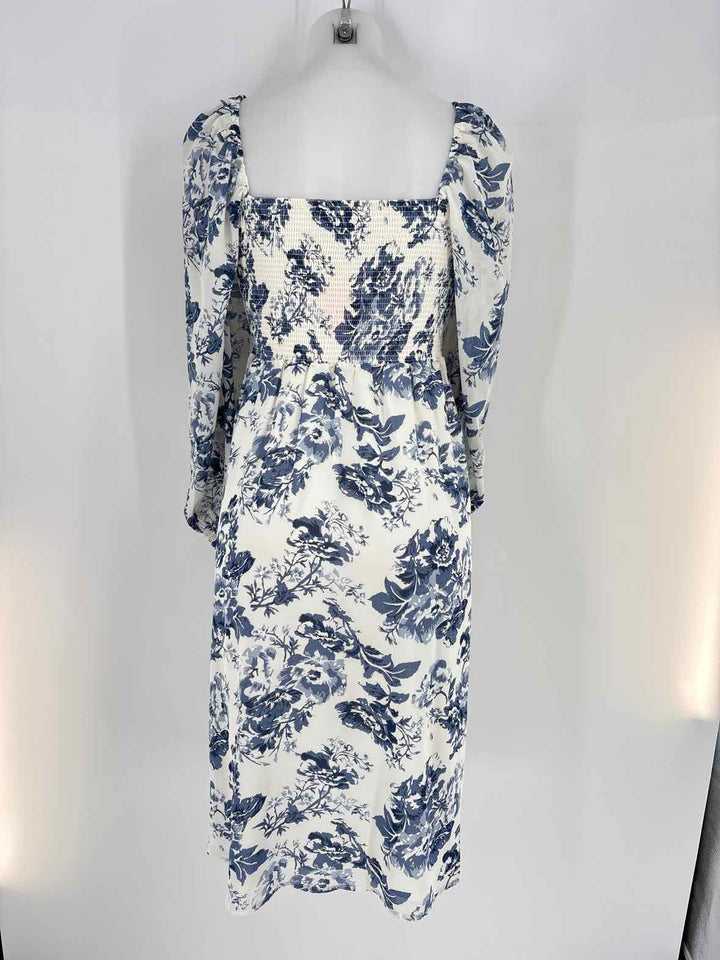 Size L Blue Print Dress