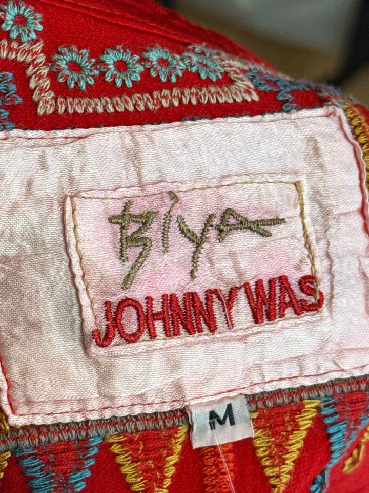 Size M Johnny Was Red Shirt