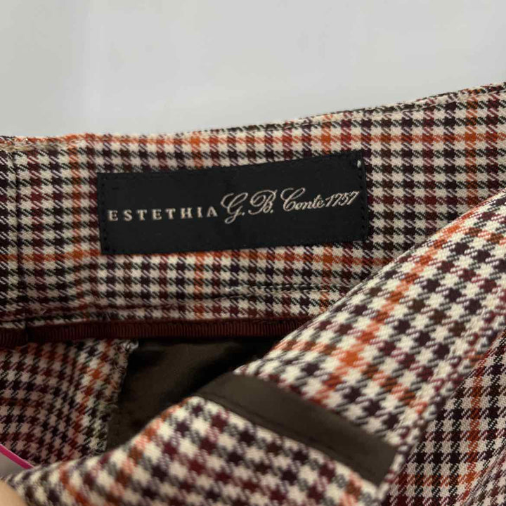 Size 8 Brooks Brothers Brown Print Pants