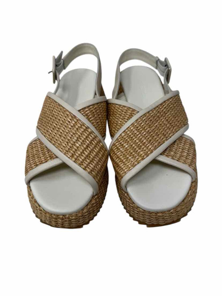 Shoe Size 38.5 M.GEMI Tan Leather Sandals