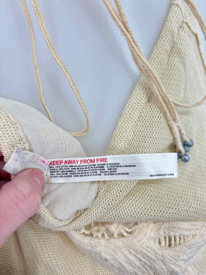 Size L FREE PEOPLE Ivory Dress