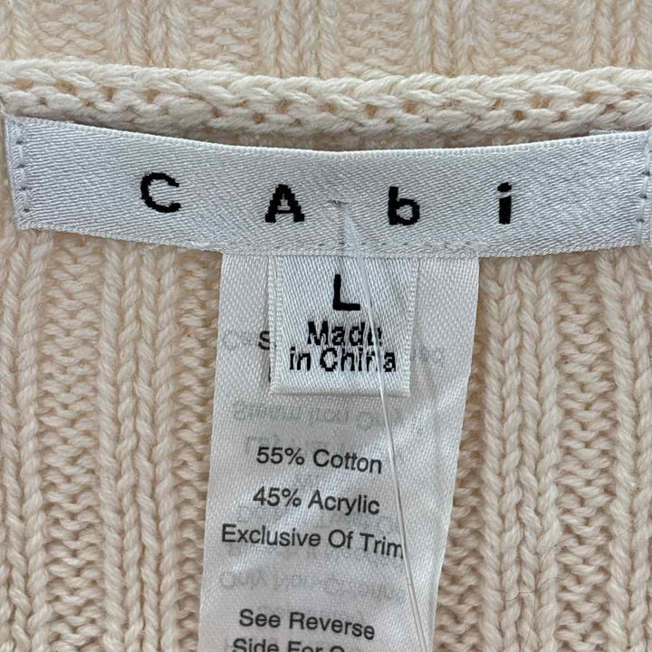 Size L CABI Cream Sweater