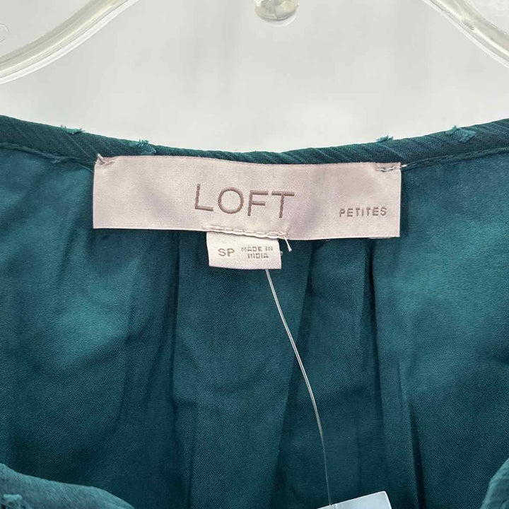 Size S LOFT Green Dress