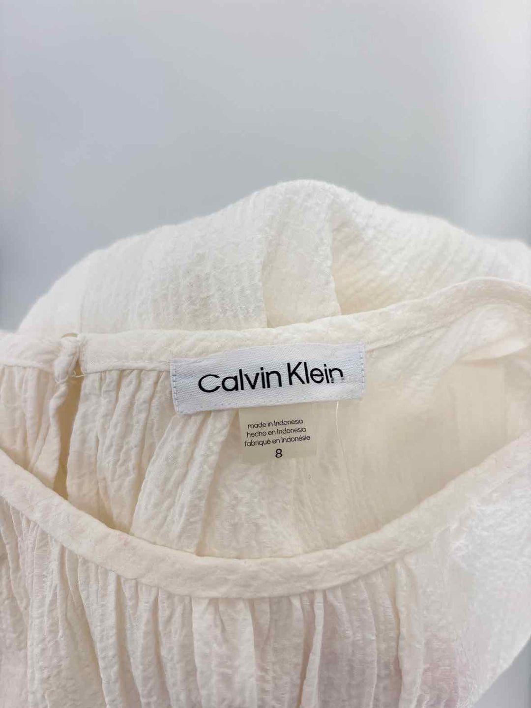 Size 8 Calvin Klein Cream Dress