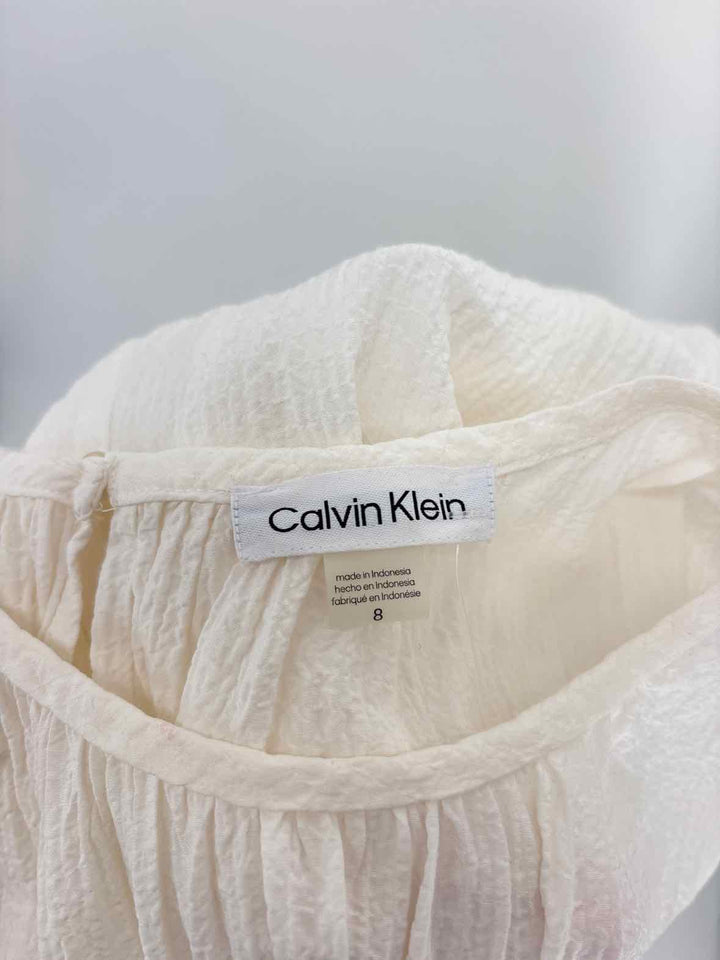 Size 8 Calvin Klein Cream Dress