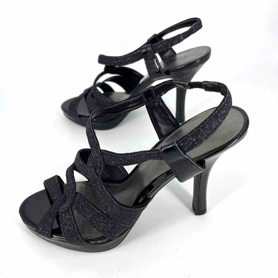 Shoe Size 8.5 Black Patent Sandals