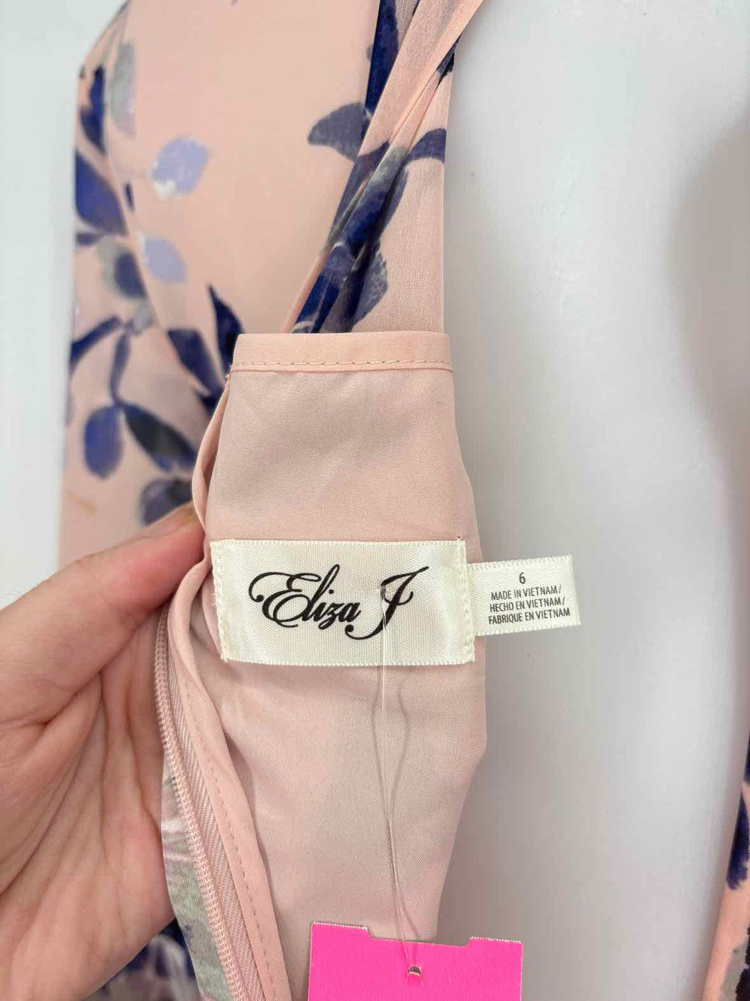 Size 6 ELIZA J PINK PRINT Dress