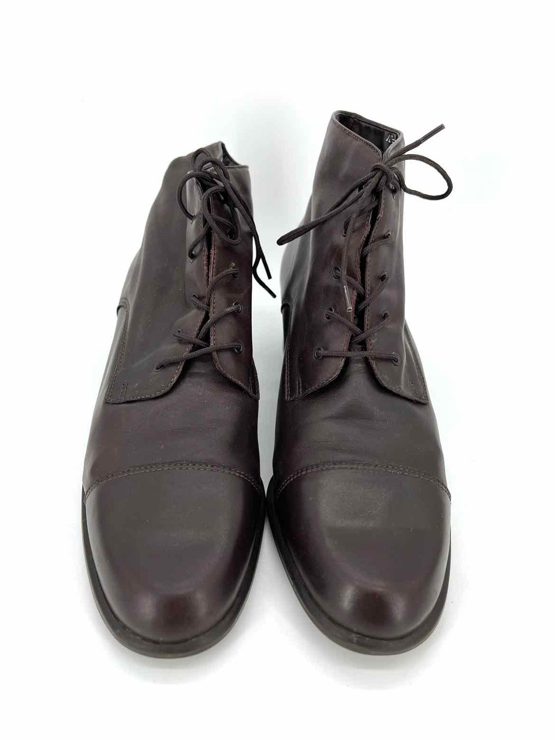 Shoe Size 10 Dark Brown Leather Boots