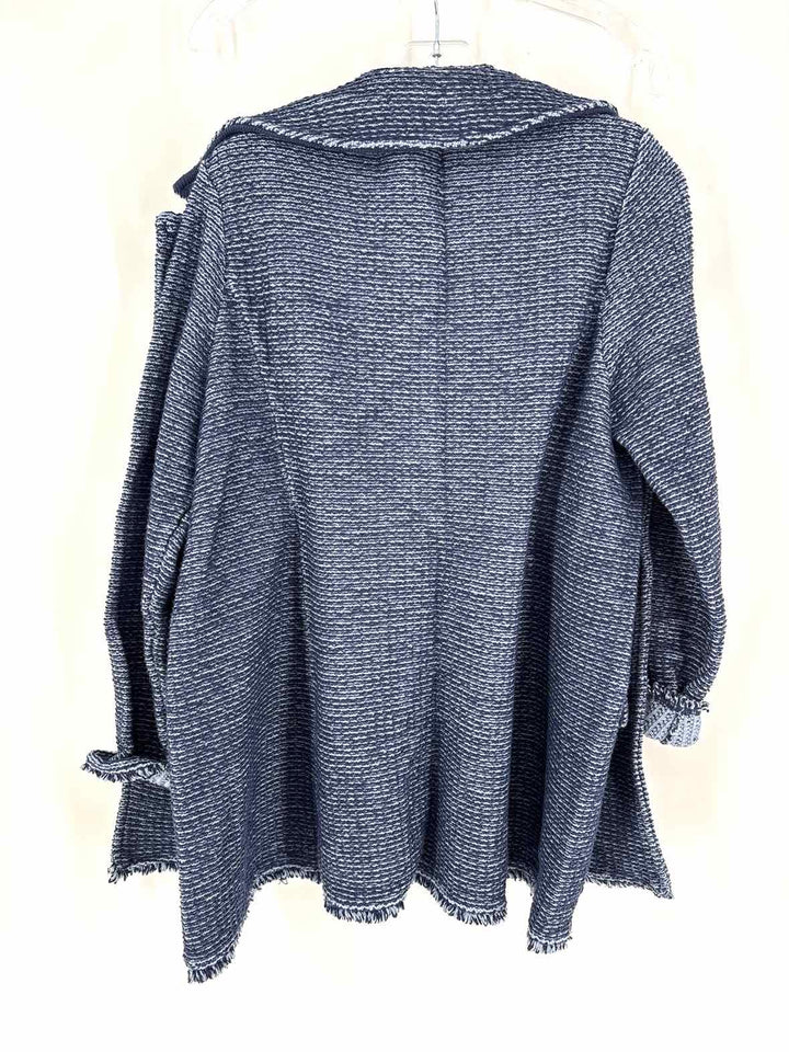 Size L Chico's Blue Tweed Blazer