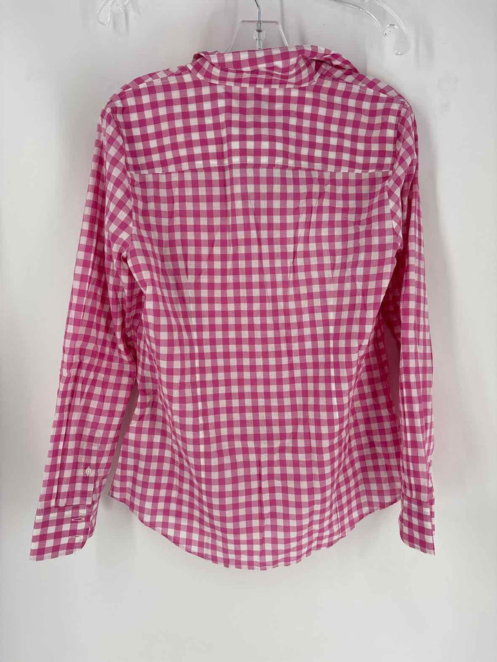 Size M J Crew PINK PRINT Shirt