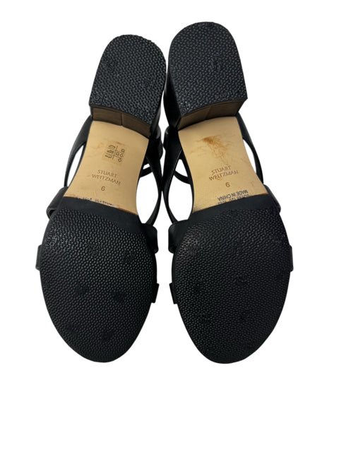 Shoe Size 6 Tory Burch Black Leather Sandals