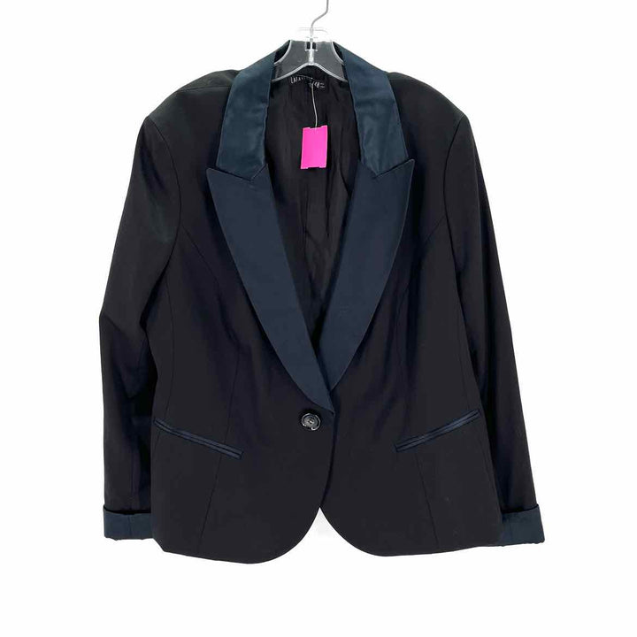 Size 20 LAFAYETTE Black Sateen Blazer