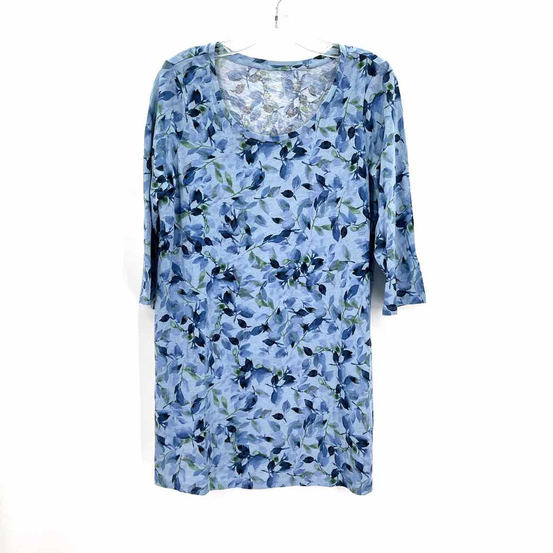 Size M J JILL Blue Cotton Shirt