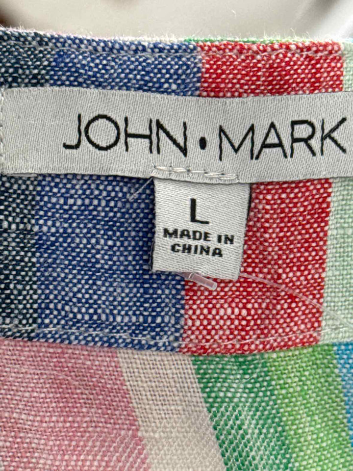 Size L JOHN MARK Multi-Color Shirt