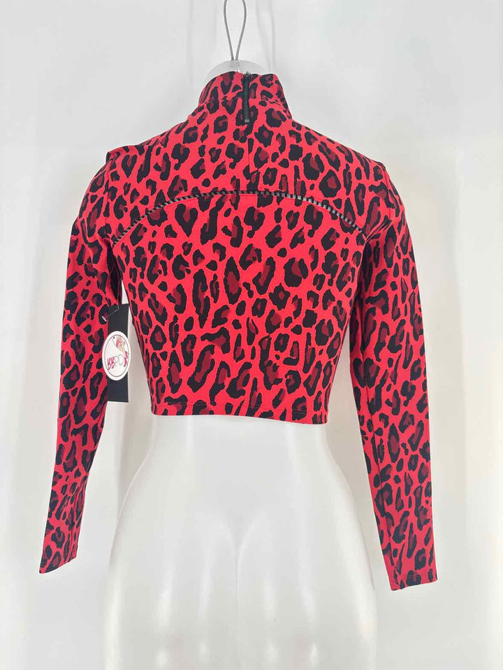 Size XS Red Print Shirt