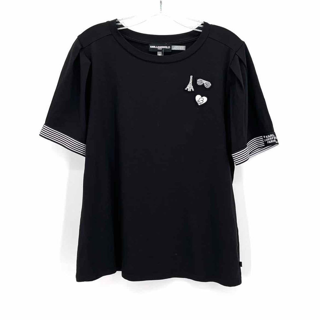 Size M KARL LAGERFELD Black Shirt