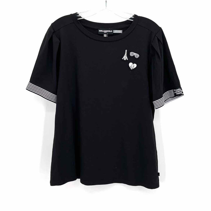 Size M KARL LAGERFELD Black Shirt