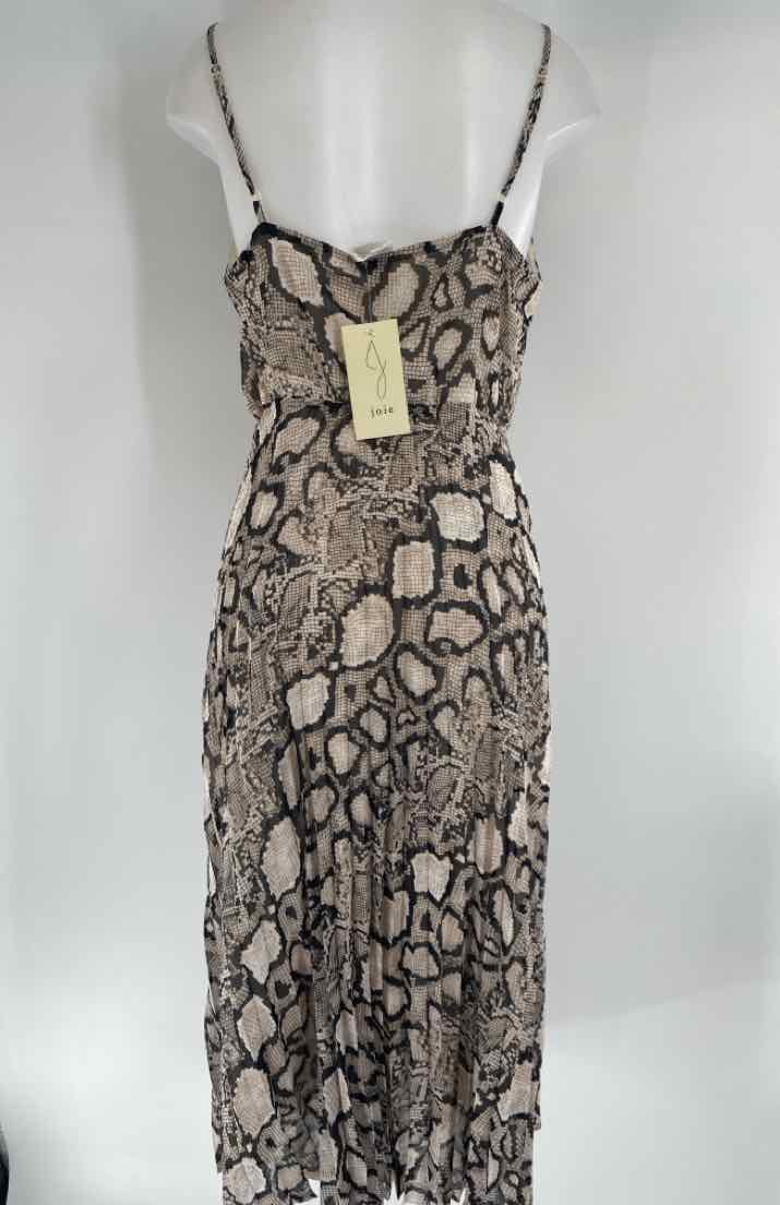 Size L JOIE Black Print Dress