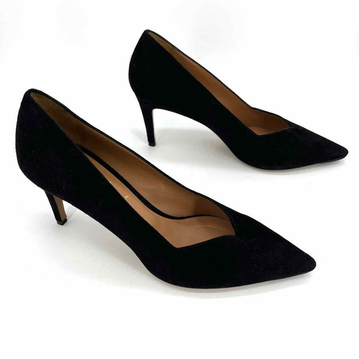 Shoe Size 40 BRUNO MAGLEY Black Suede Pumps