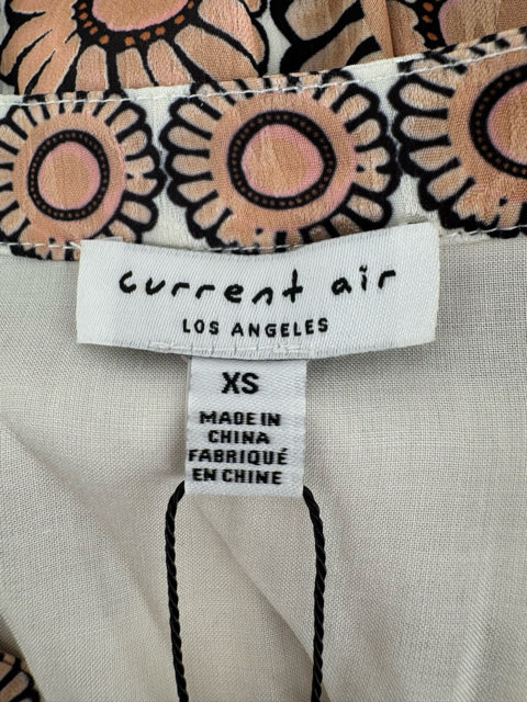 Size XS CURRENT AIR Beige Sateen Dress