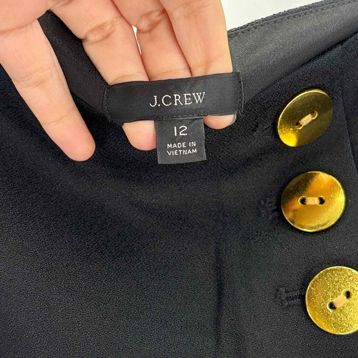 Size 12 J Crew Black Skirt