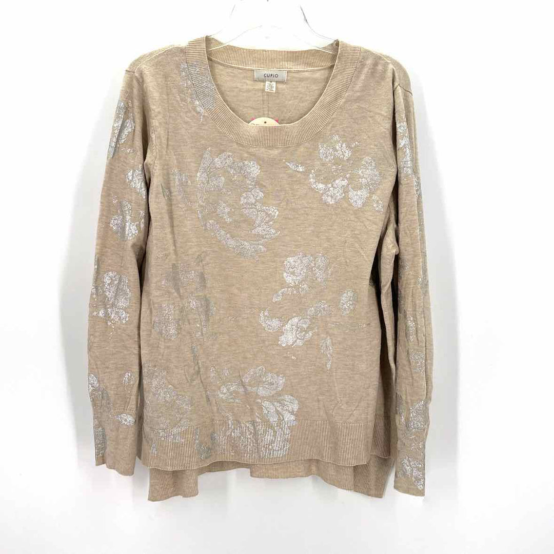 Size 1X CUPIO Tan Sweater