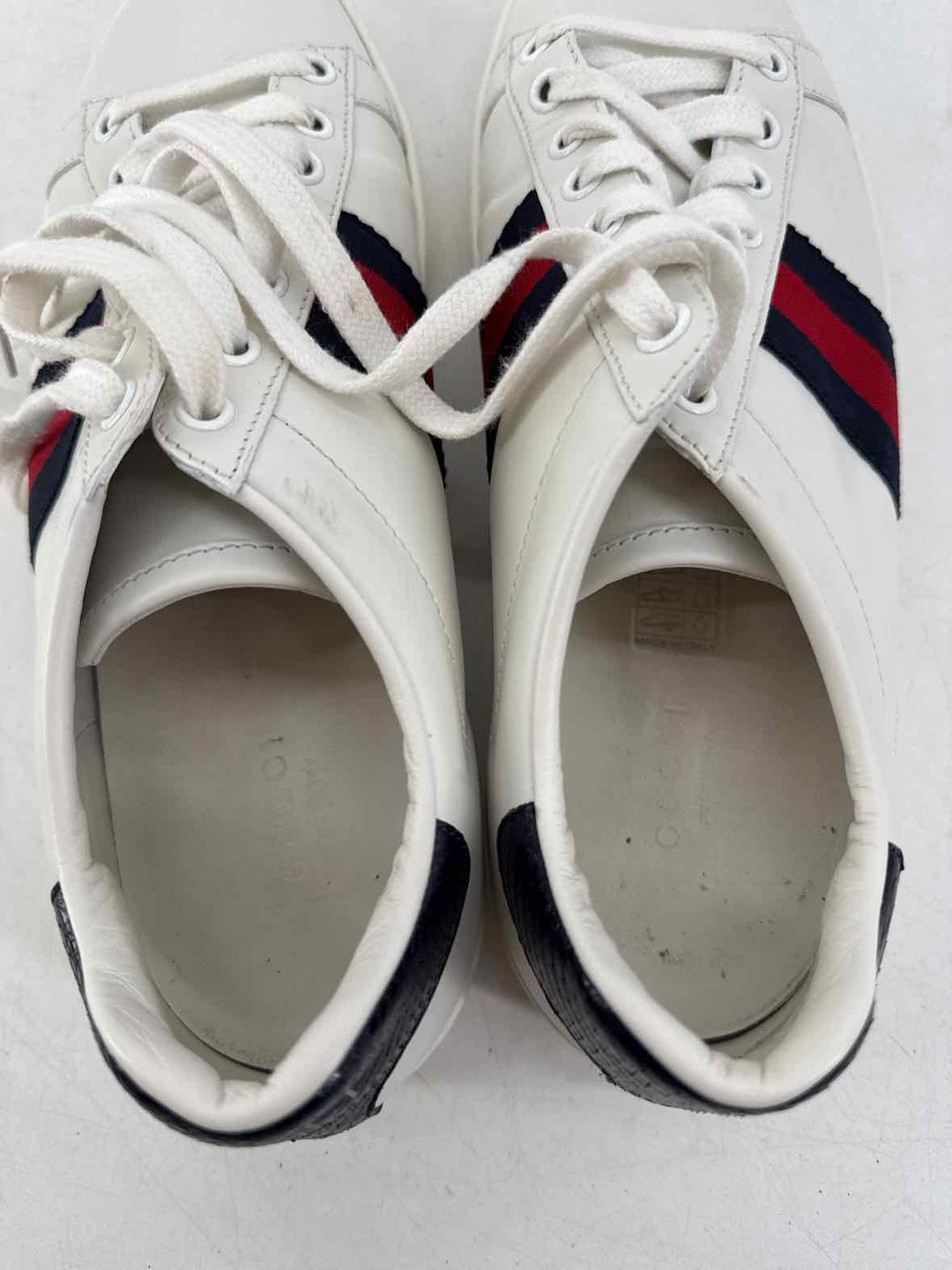 Shoe Size 39 Gucci White Leather Luxury - Sneakers