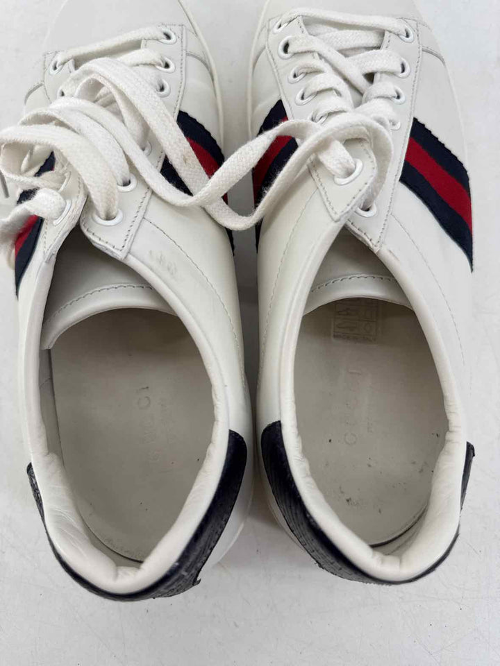 Shoe Size 39 Gucci White Leather Luxury - Sneakers