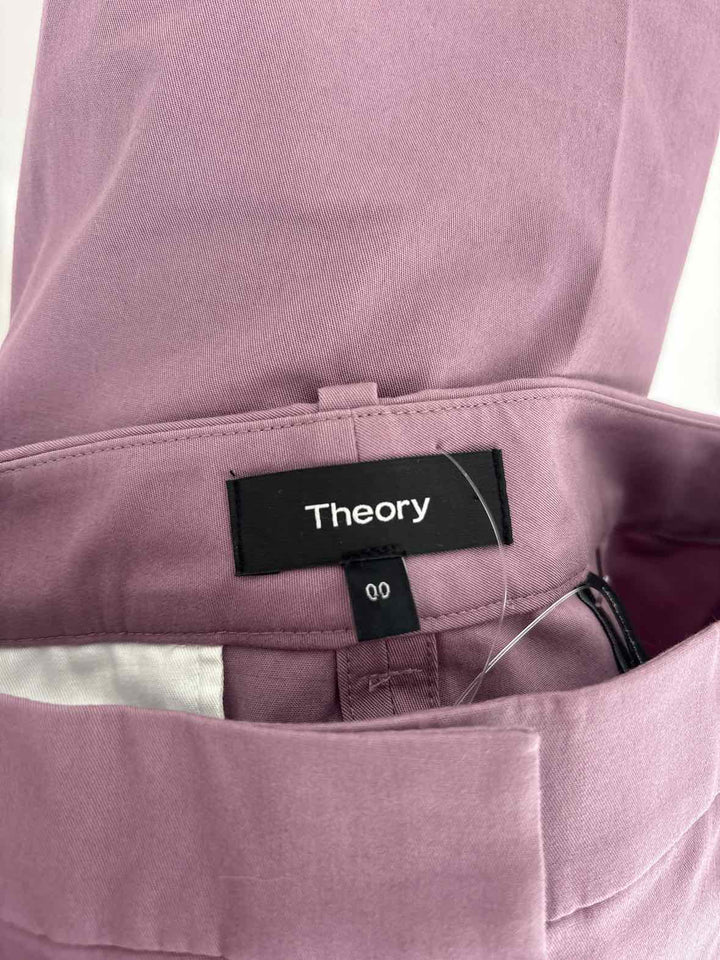 Size 00 THEORY Purple Pants