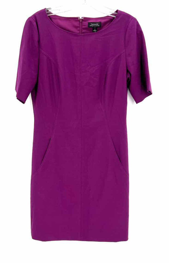 Size 8 TAHARI Purple Dress