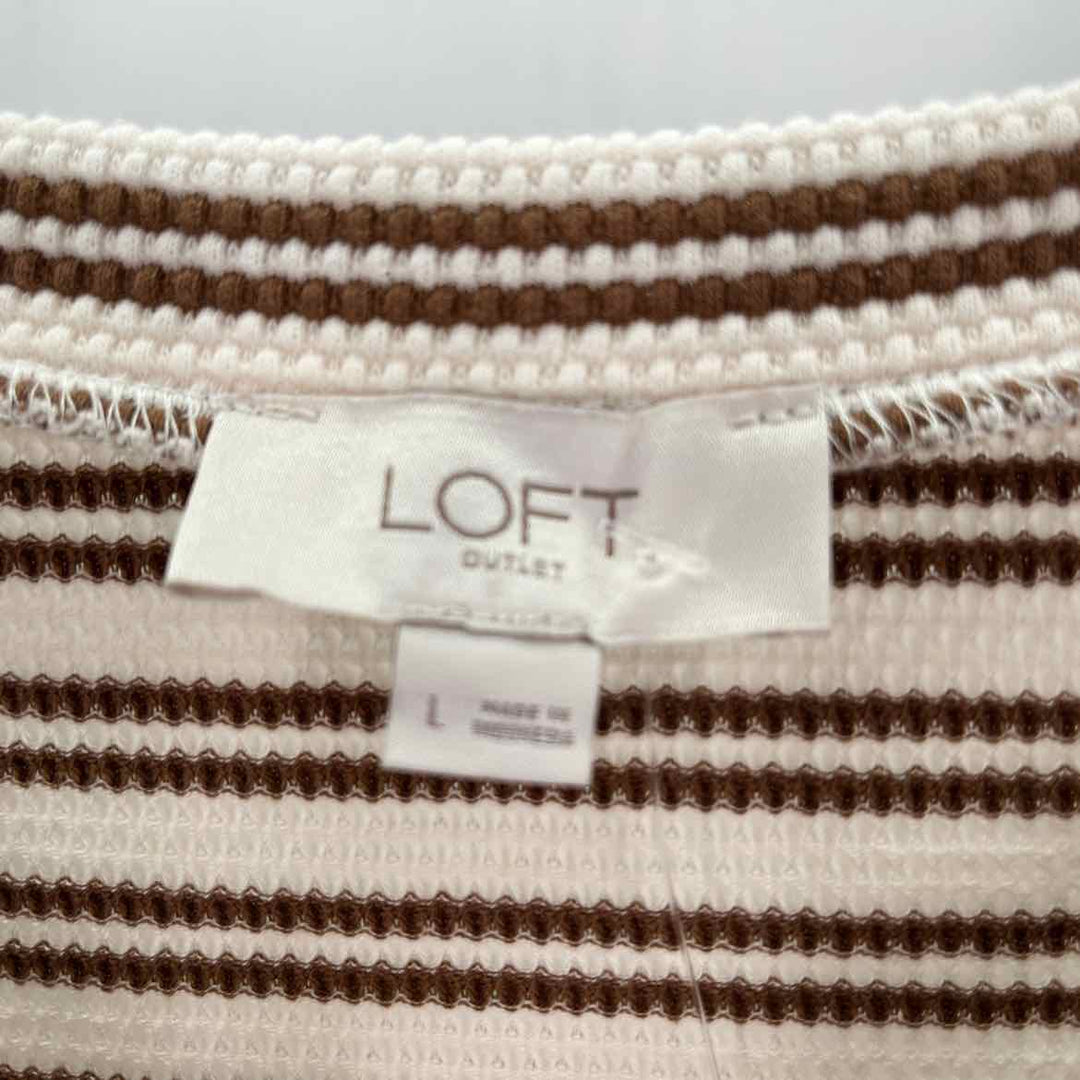 Size L Ann Taylor Tan Shirt