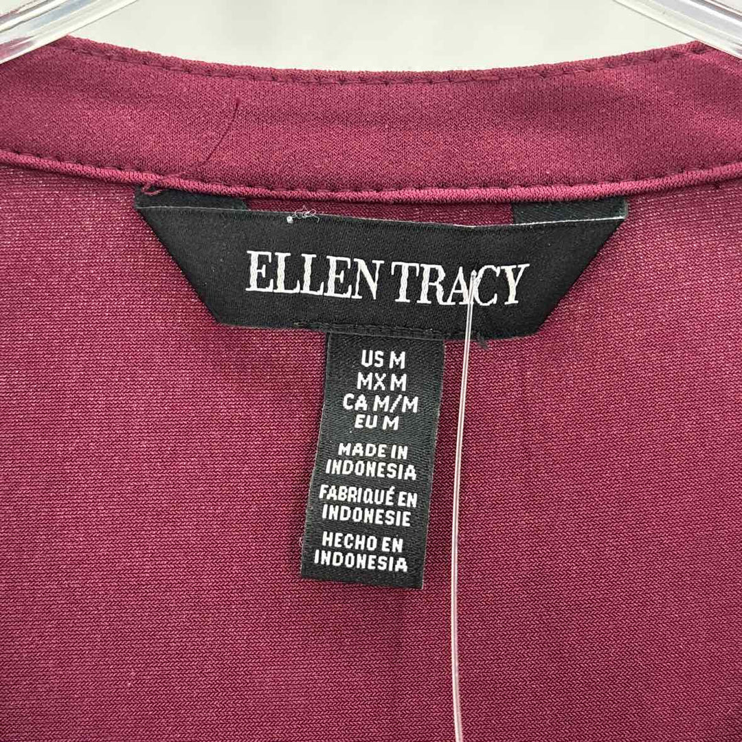 Size M ELLEN TRACY Burgundy Shirt