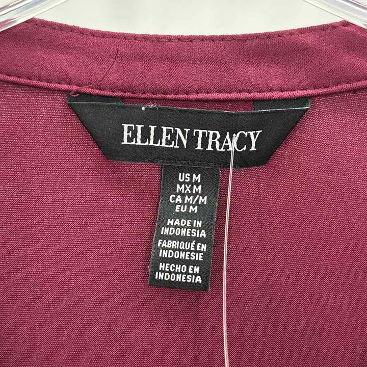 Size M ELLEN TRACY Burgundy Shirt